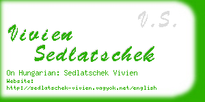 vivien sedlatschek business card